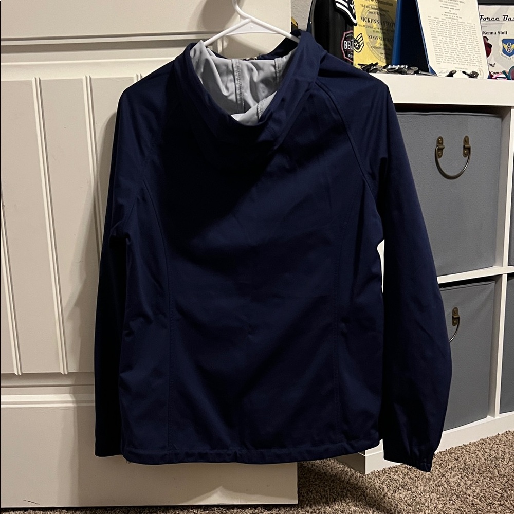 New Balance Dark Blue Raincoat - Picture 2 of 4